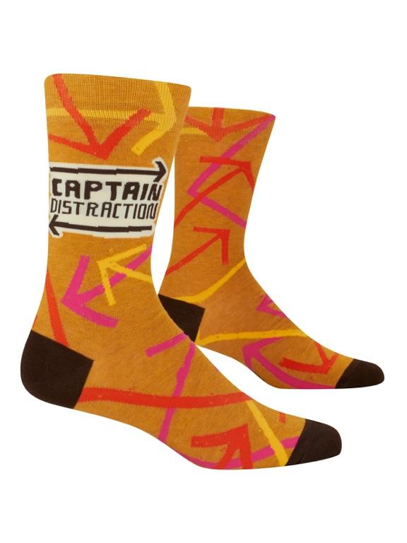 Blue Q Men Socks - Captain Distraction