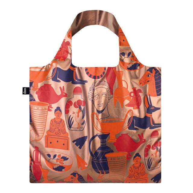 LOQI Bag Large - Ancient Artifacts Rose Gold Metallic