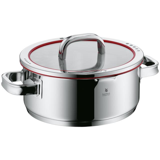 WMF Function 4 Kookpan laag - Ø240mm - Rood