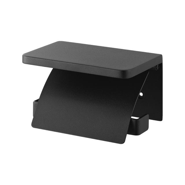 Yamazaki Tower Toiletrolhouder wandmontage - Zwart
