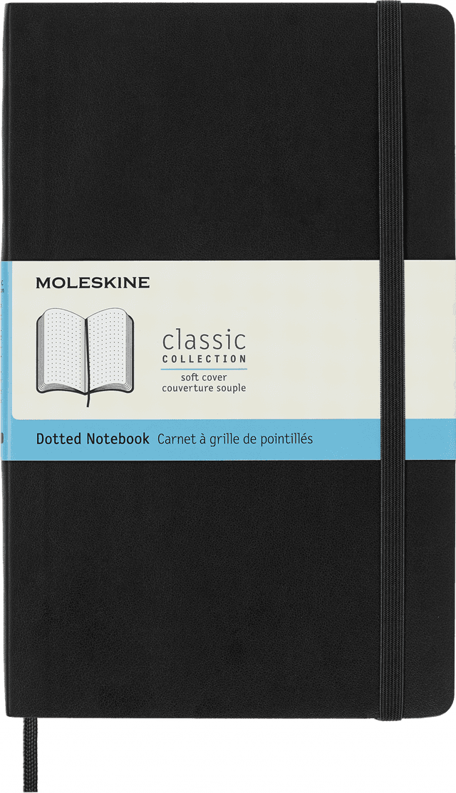 Moleskine Classic Notitieboek Large - Softcover - Gestippeld - Black