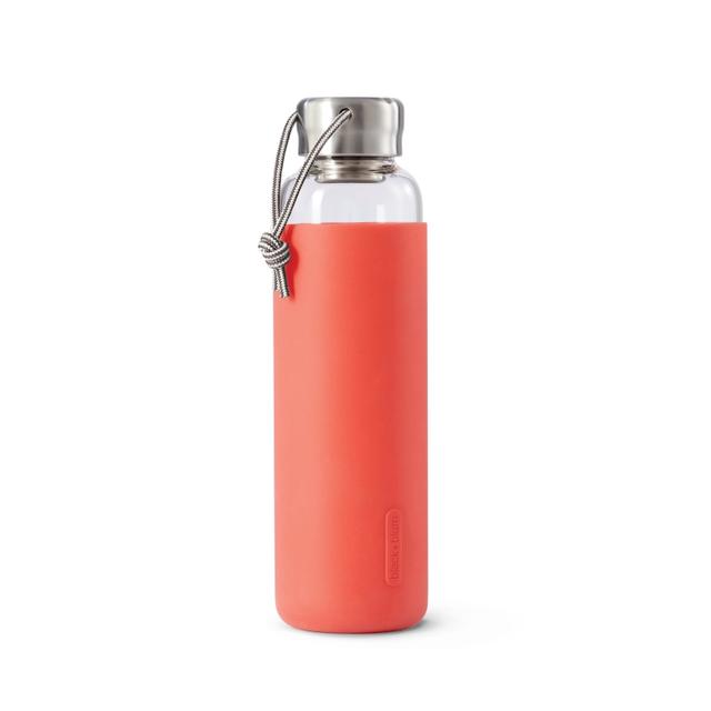 Black+Blum Waterfles glas - 0.6Ltr - Rood