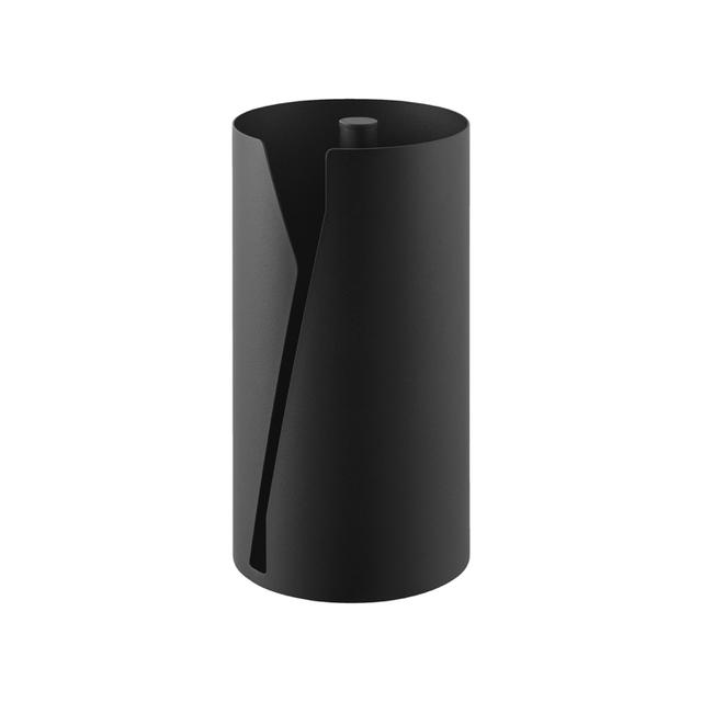 Yamazaki Tower Keukenrolhouder rond - Zwart