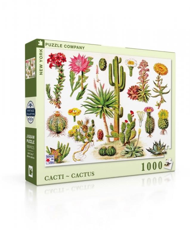 New York Puzzle Company Puzzel Cacti ~ Cactus - 1000 stukjes