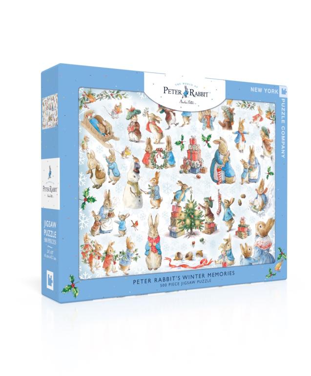 New York Puzzle Company Puzzel Peter Rabbit's Winter Memories - 500 stukjes