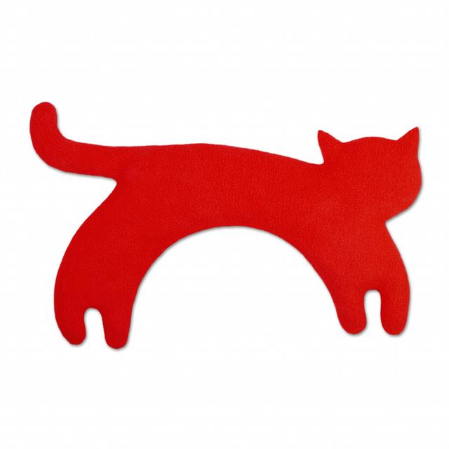 Leschi Warmtekussen Minina cat L - Rood