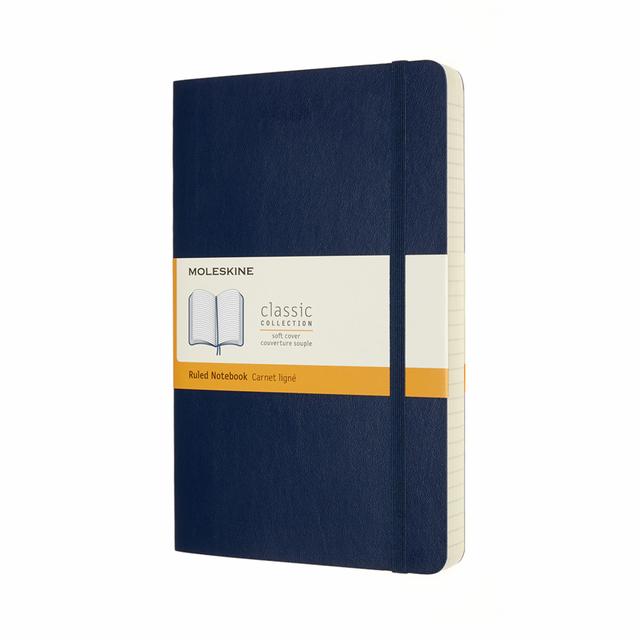 Moleskine Classic Notitieboek Large - Softcover - Gelinieerd - Sapphire Blue