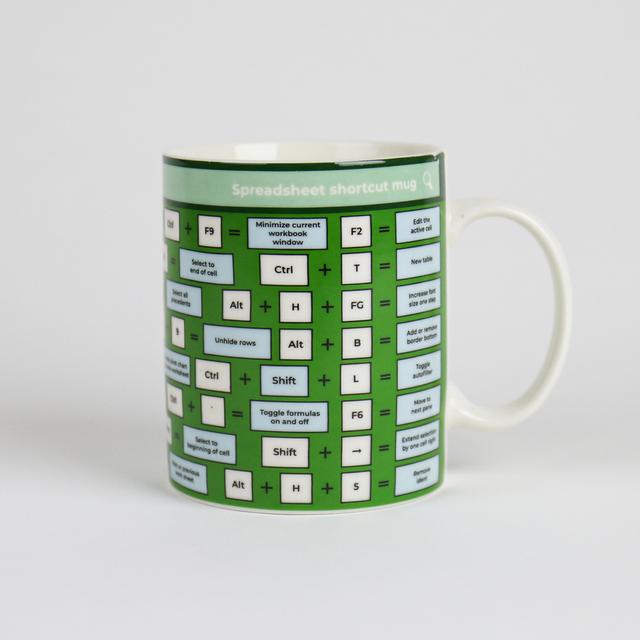 Gift Republic Spreadsheet Shortcut Mug