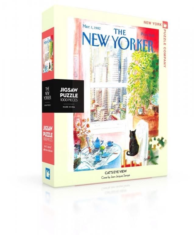 New York Puzzle Company Puzzel Cat's Eye View - 1000 stukjes
