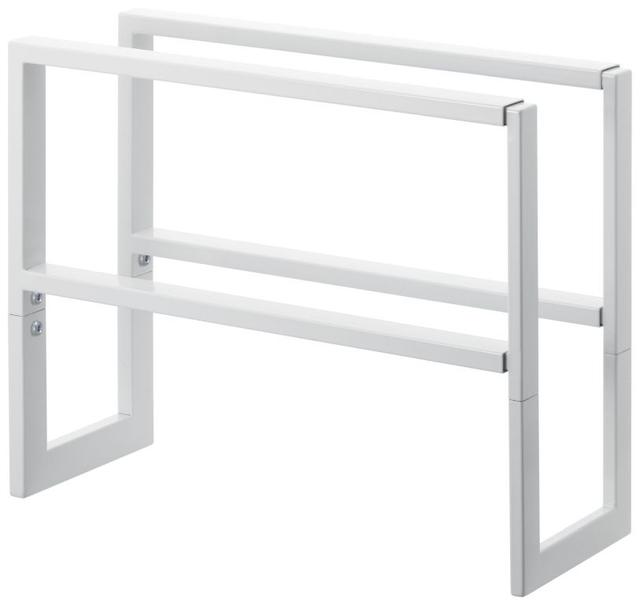 Yamazaki Extendable shoe rack 2 tier - Line - white