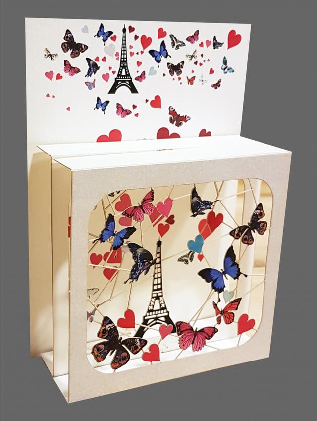 Forever Cards Magic Box Wenskaart - Eiffel Tower