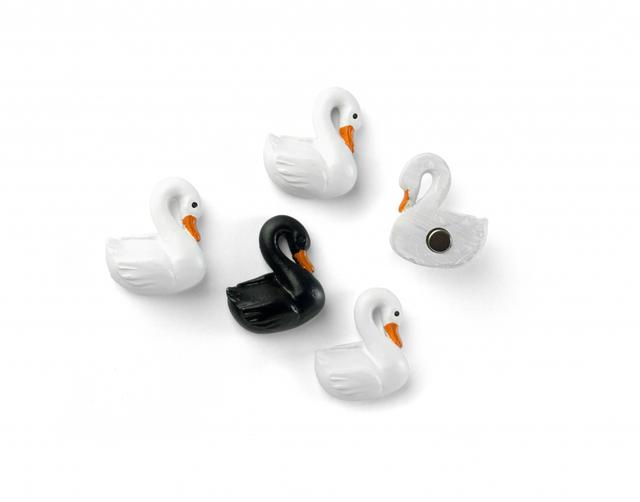 Trendform Magnet - Swan - set of 5 assorted