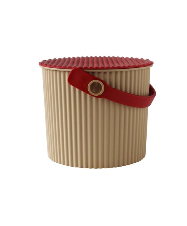 Hachiman Omnioutil Opbergemmer Mini - Beige/Rood