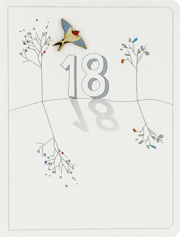 Forever Cards Ink Wood Wenskaart - Age 18