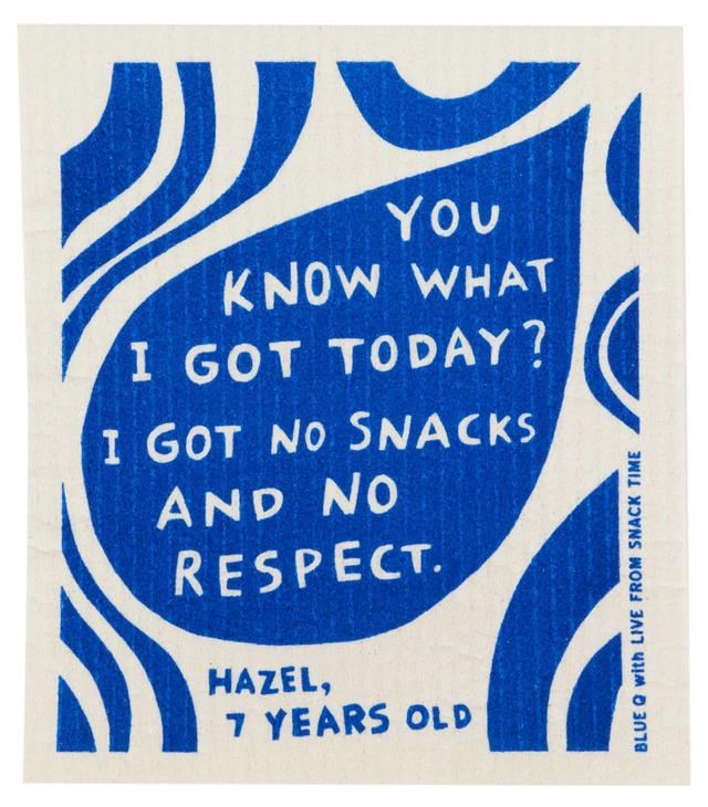 Blue Q Vaatdoek - No Snacks