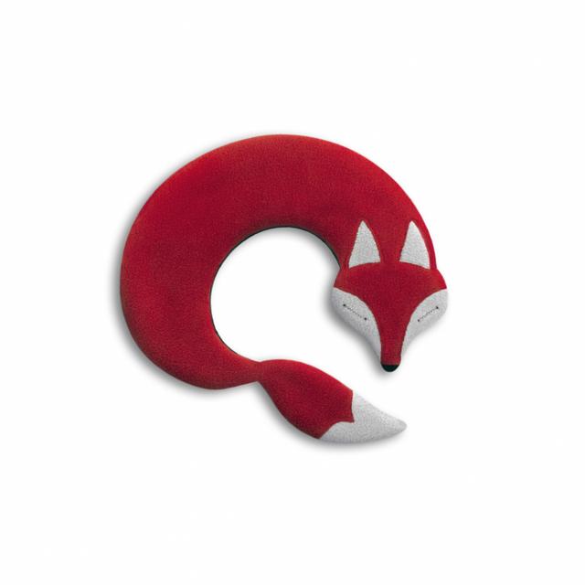 Leschi Warmtekussen Noah the fox - Rood/Zwart