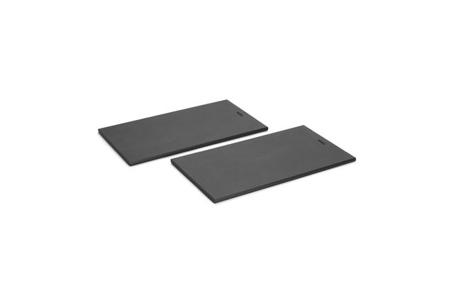 WOLL Cut & Serve Ontbijt snijplank 2-delig - Zwart