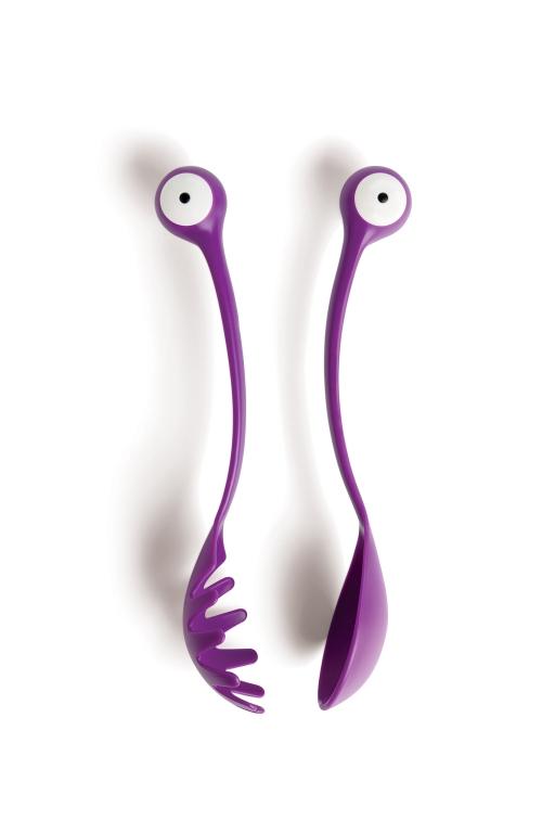 Ototo Pasta & opscheplepel Pasta Monsters - Paars