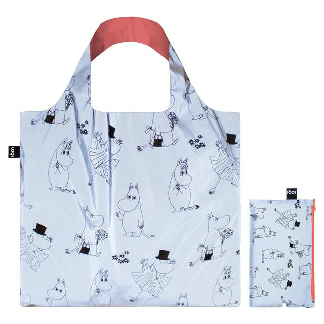 LOQI Bag Large - Family Pattern reflecterend