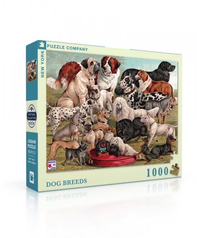 New York Puzzle Company Puzzel Dog Breeds - 1000 stukjes