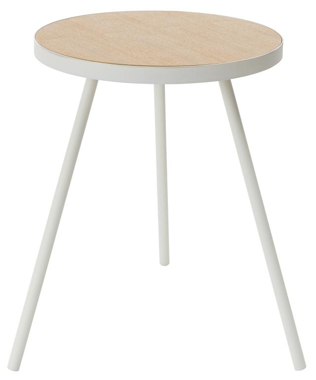 Yamazaki Tower Bijzettafel rond - Wit