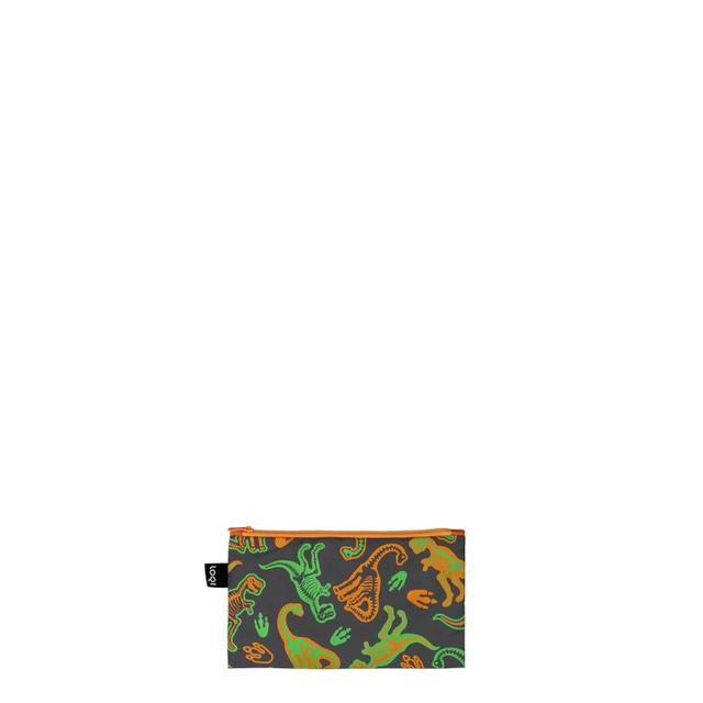 LOQI Zip Pockets - Dinosaur Skeleton Reflective Mini