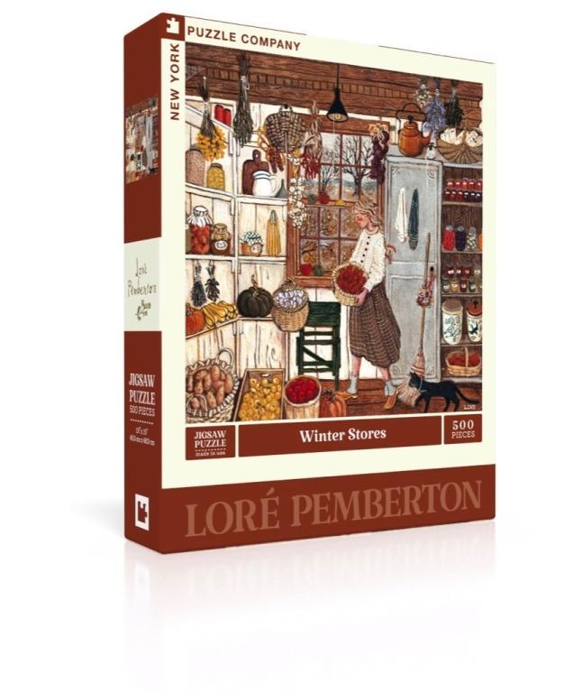 New York Puzzle Company Puzzel Winter Stores - 500 stukjes