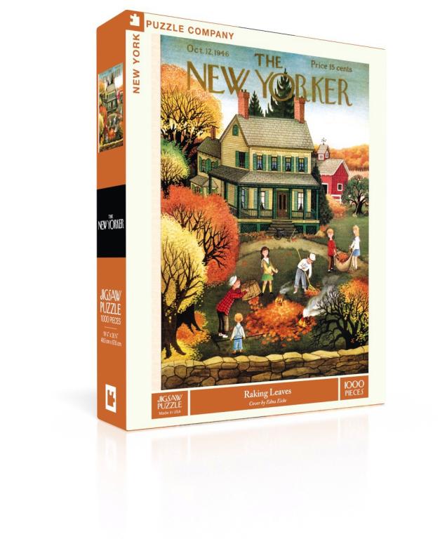 New York Puzzle Company Puzzel Raking Leaves - 1000 stukjes
