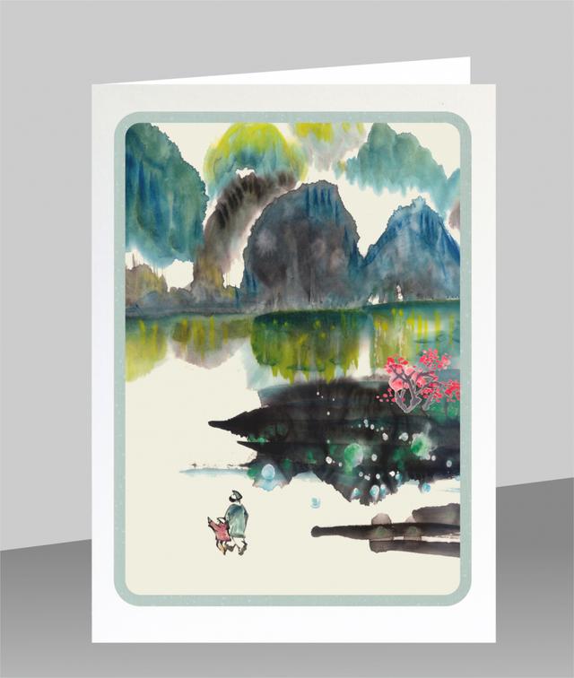 Forever Cards Dao Wenskaart - Green Mountains