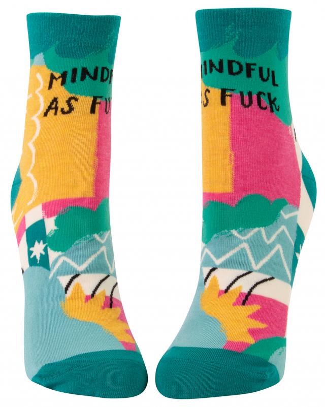 Blue Q Ankle Socks - Mindful As Fuck