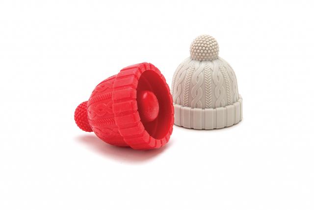 Monkey Business Beanie - red & grey - set 2 pcs