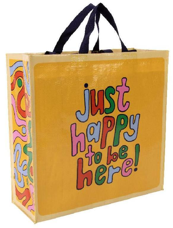 Blue Q Shopper - Just Happy to Be Here