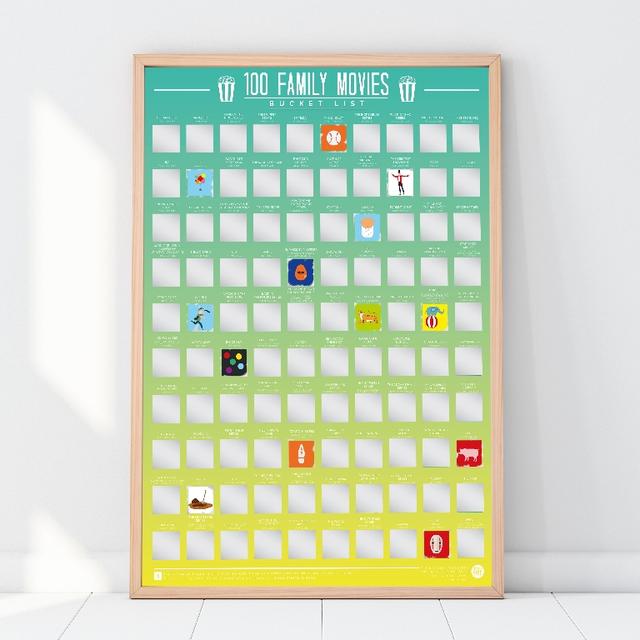Gift Republic Krasposter - 100 Family Movies