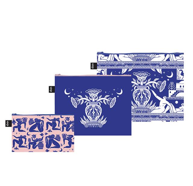 LOQI Zip Pockets - Ladies Looking Up gerecycled