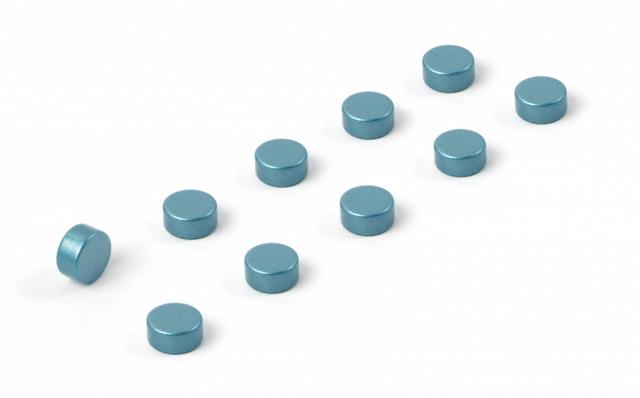 Trendform Magnet steely - set of 10 - Silver blue