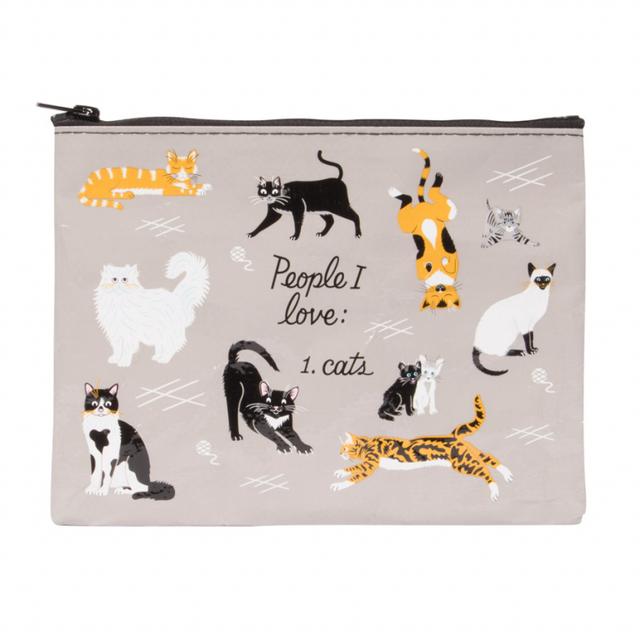 Blue Q Zip pocket - People I Love: Cats