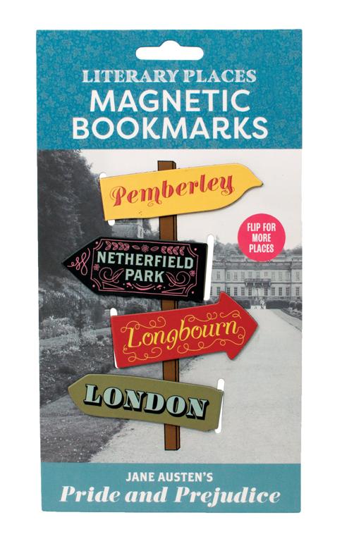 UPG Magnetische boekenleggers set van 4 - Jane Austen