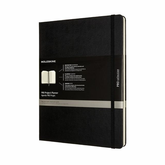 Moleskine Professional Collection Project Planner XL - Hardcover - Black