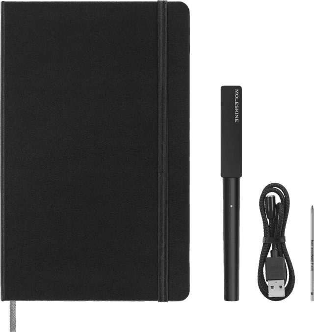 Moleskine Smart schrijfset Large - Gelinieerd - Black