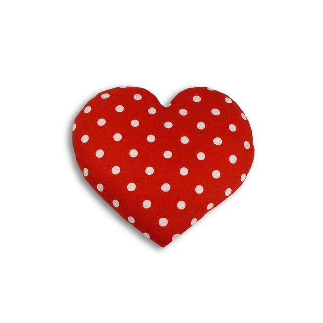 Leschi Warmtekussen Heart L - Rood/Wit
