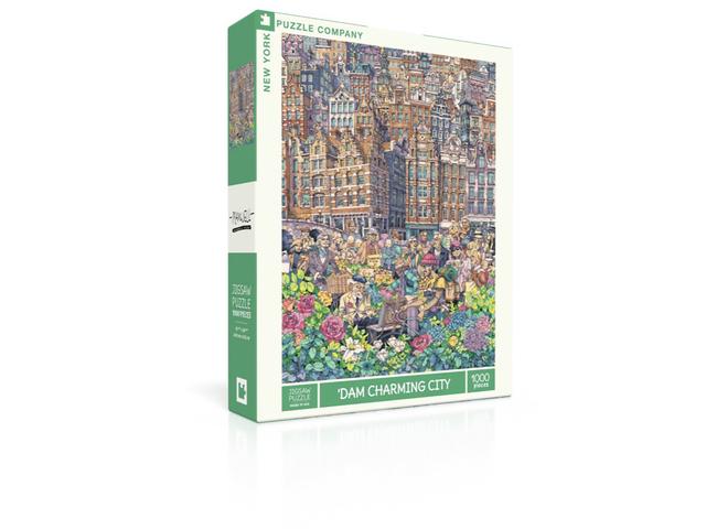 New York Puzzle Company Puzzel 'Dam Charming City - 1000 stukjes