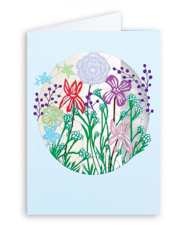 Forever Cards Laser-Cut Wenskaart - Flowers 2 (Em)