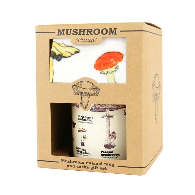 Gift Republic Mok & Sokken - Mushroom