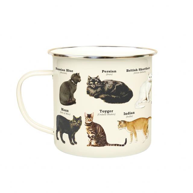 Gift Republic Mok emaille - Cats
