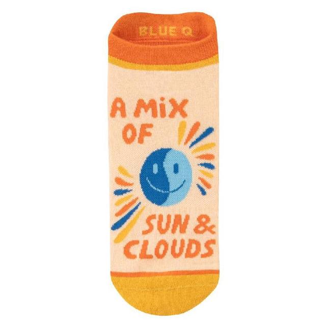 Blue Q Sneakersokken S/M - Sun & Clouds