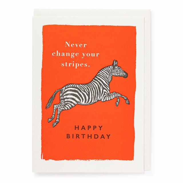 Archivist Cards Card - Never Change Your Stripes