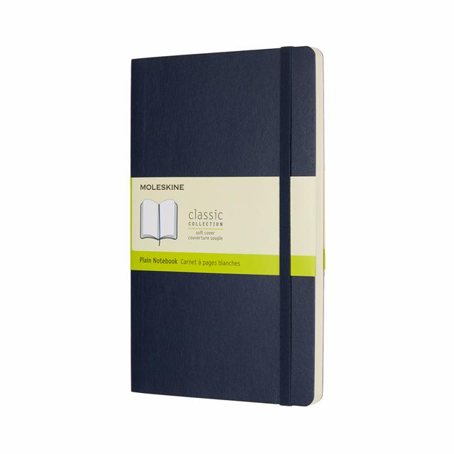 Moleskine Classic Notitieboek Large - Softcover - Blanco - Sapphire Blue