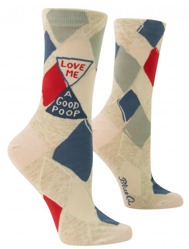 Blue Q Damessokken - Love Me A Good Poop