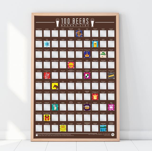 Gift Republic Krasposter - 100 Beers