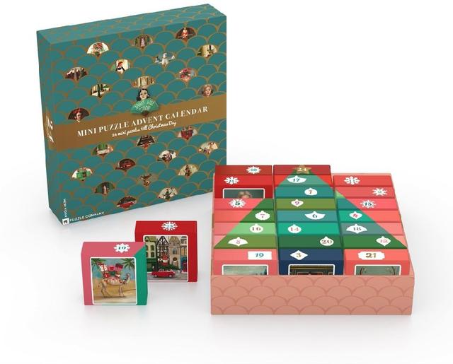 New York Puzzle Company Adventskalender Janet Hill - 24 mini puzzels